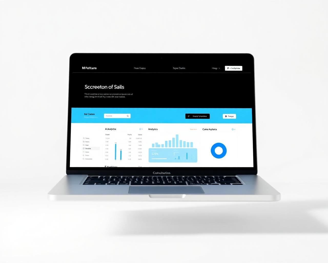 Premium website mockup